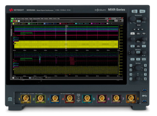 Keysight MXR208A Infiniium MXR-Series Real-Time Oscilloscope, 2 GHz, 16 GSa/s, 8 Ch