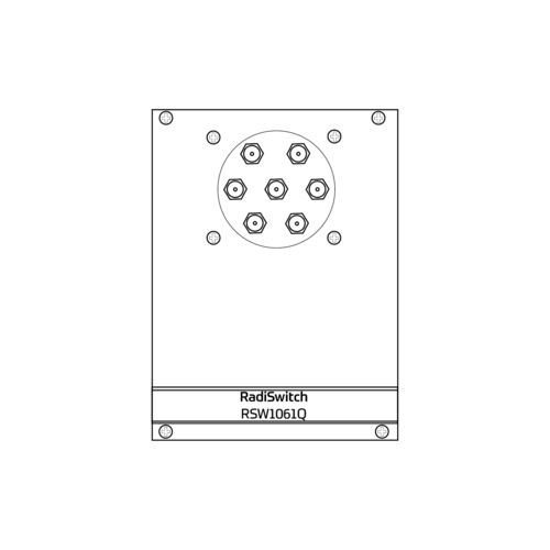 Raditeq RSW1061Q RadiSwitch 1x SP6T 2.4 mm