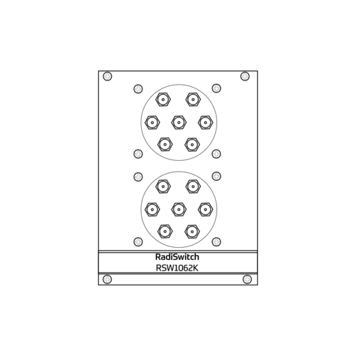 Raditeq RSW1062K RadiSwitch 2x SP6T 2.92 mm