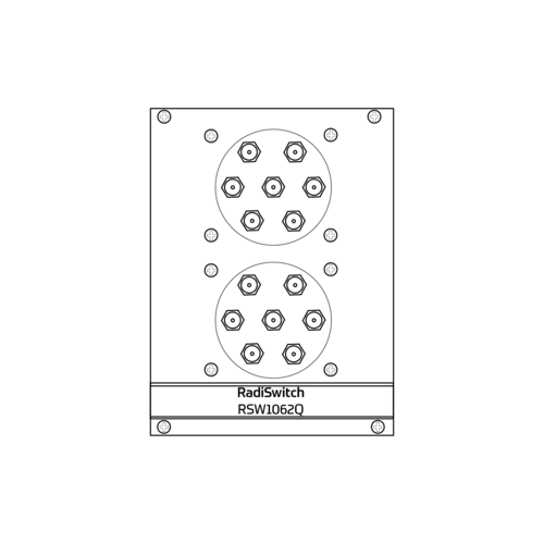 Raditeq RSW1062Q RadiSwitch  2x SP6T 2.4 mm