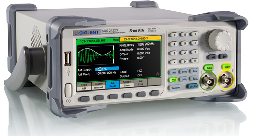 Siglent SDG2042X Function/Arbitrary Waveform Generator 40MHz, 2 channels, 1.2GSa/s