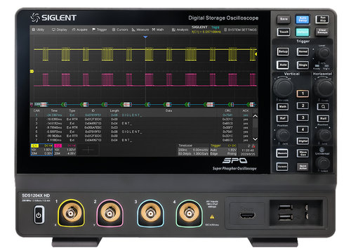 Siglent SDS1102X HD 100 MHz, 2 channels, 2 GSa/s mixed signal oscilloscope