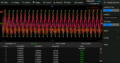 Siglent SDS2000XP-PA Power analysis Software for the SDS2000X Plus Oscilloscopes