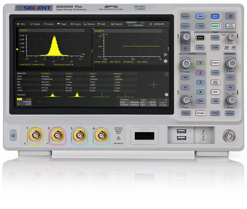 Siglent SDS2204X-Plus 200MHz, 4 channels, 2GSa/s Super Phosphor Oscilloscopes