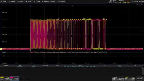 Siglent SDS7000A-USB2 USB 2.0 decode  (software)