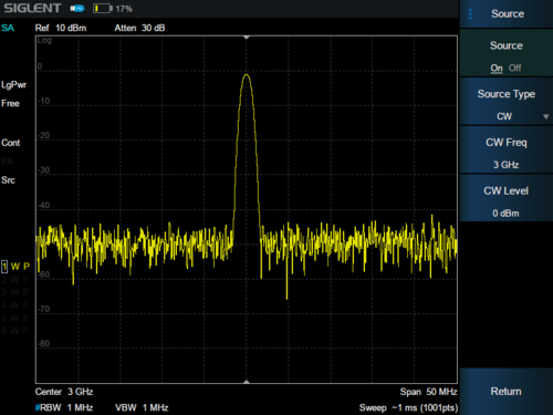 Siglent SG-SHA850-SOR Independent Source 100 kHz-3.6/ 7.5 GHz , -40 dBm to 0 dBm (software license)