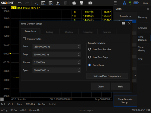 Siglent SHN900-TDA Time Domain Analysis (SW)