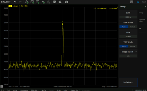 Siglent SNA5000-SA Spectrum Analyzer (SW)