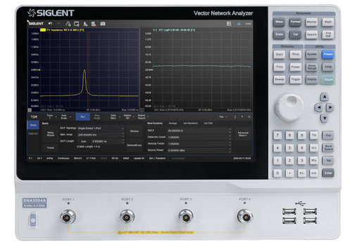 Siglent SNA5004A Vector Network Analyzer 4 Port, 9 kHz to 4.5 GHz