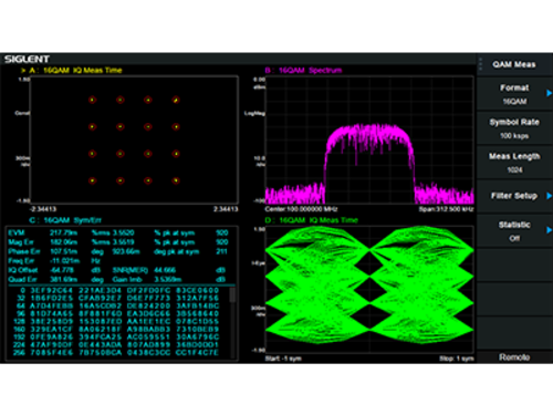 Siglent SSA3000X PLUS-DMA Siglent SSA3000X PLUS-DMA Digital Modulation Analysis Function,including ASK, FSK, MSK, xPSK, xQAM